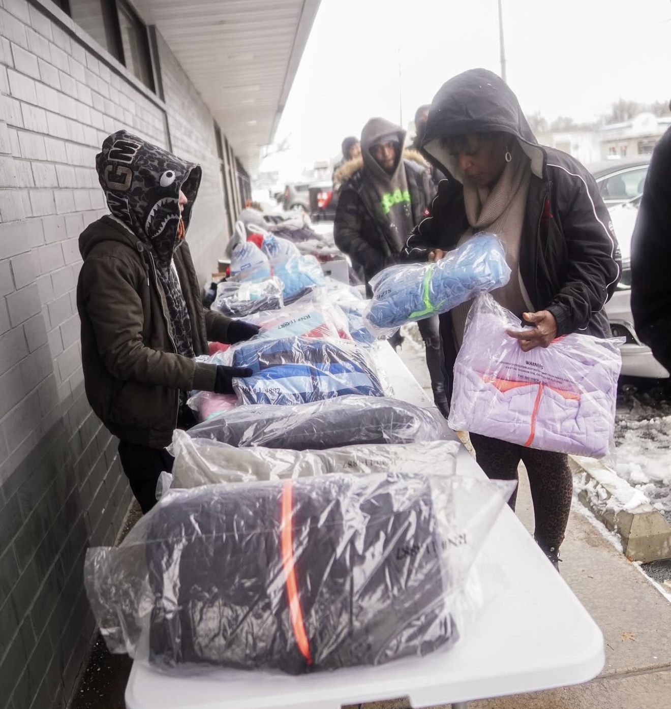 Clothing giveaway for Harvey families