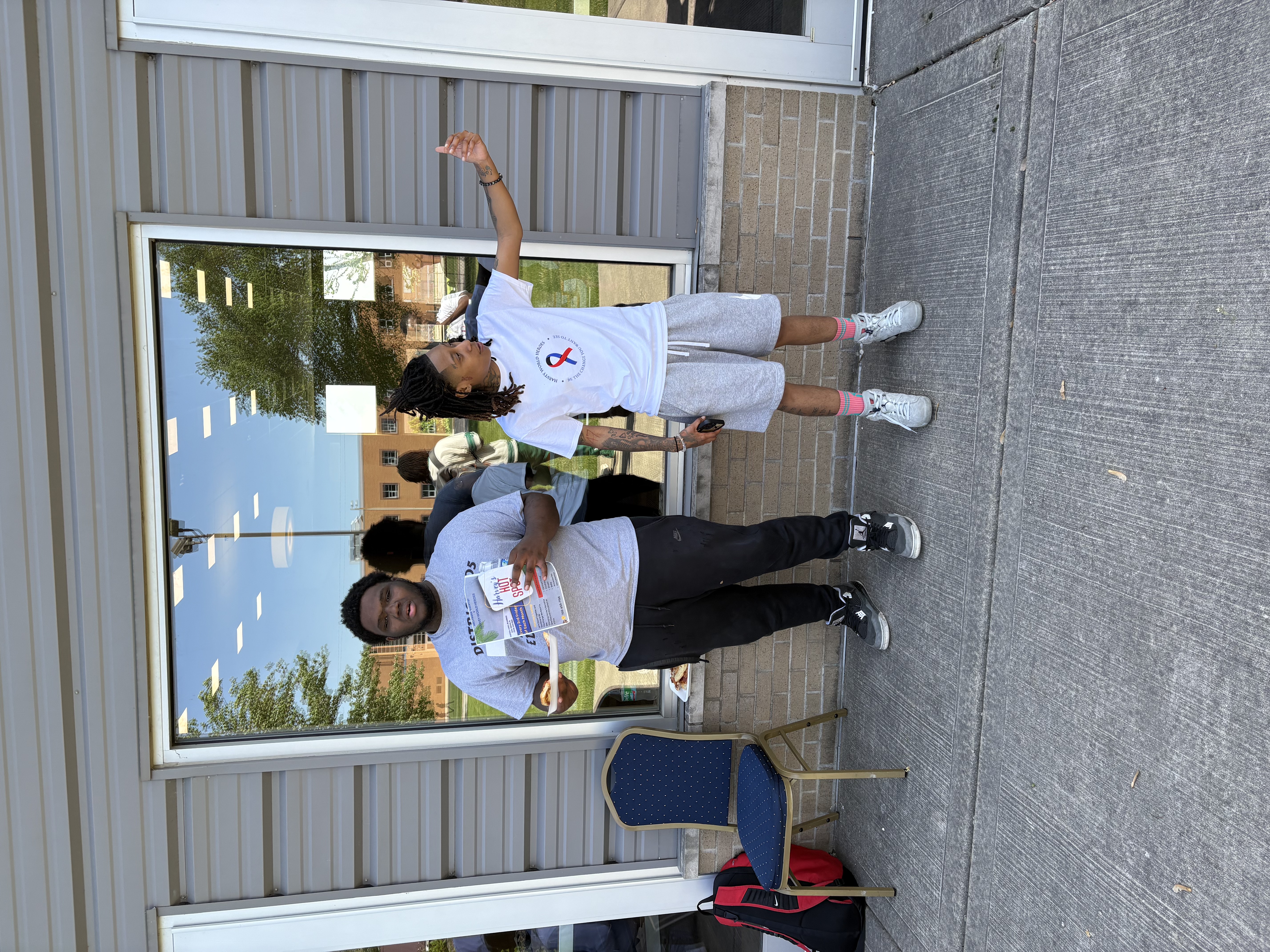 Volunteers serving the community