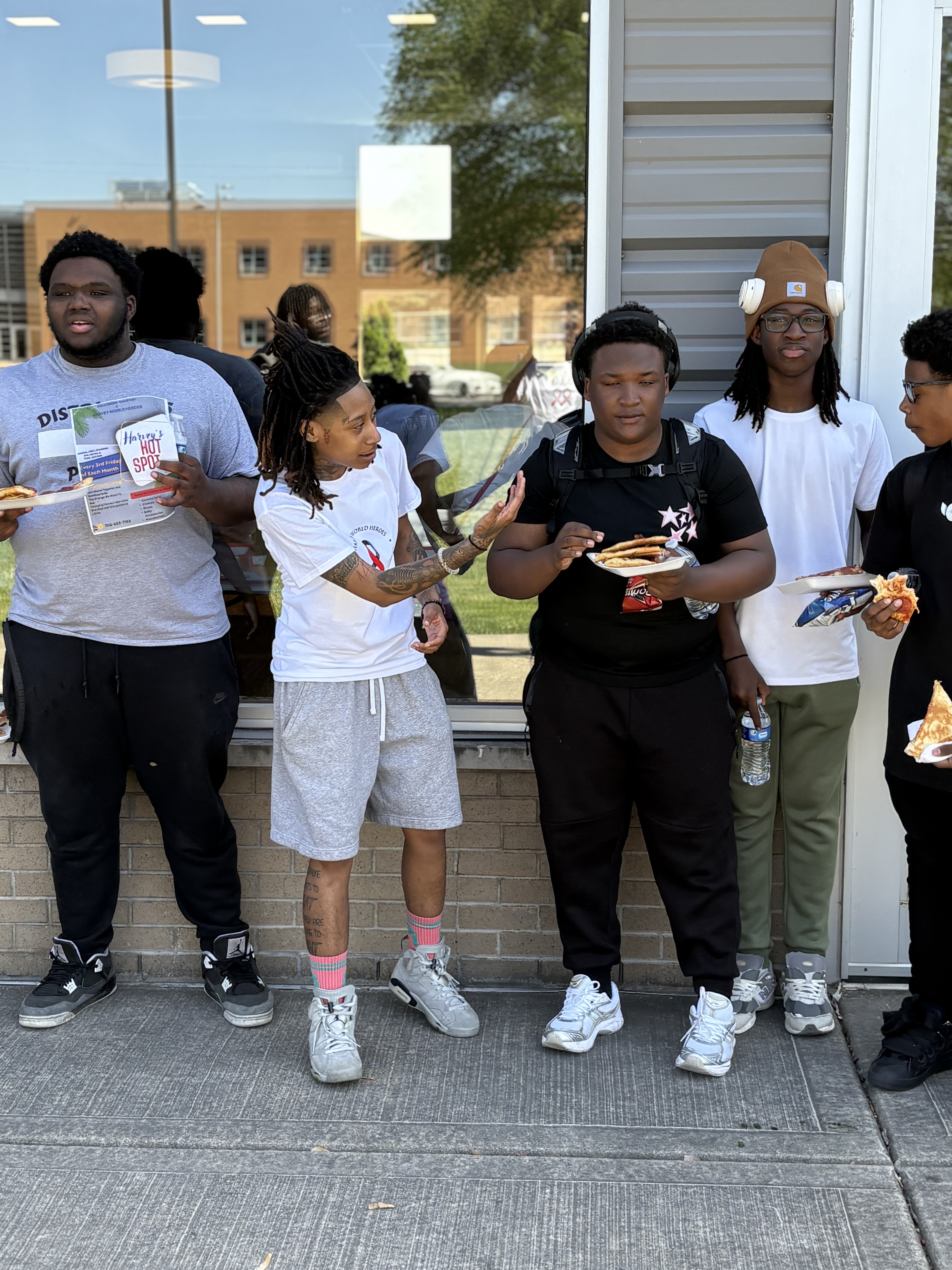 Team connecting with community at a Hot Spot event